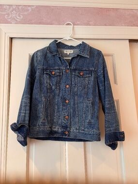 NWT Madewell Denim Jacket Medium Classic Blue Jean Jacket $118